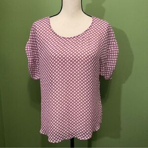 ❤️ 2 for $10 ❤️ GAP Purple and White Patterned sheer Blouse
